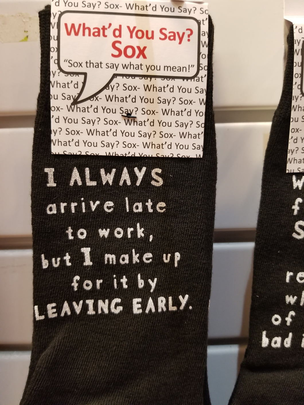 I always arrive late to work - Sox