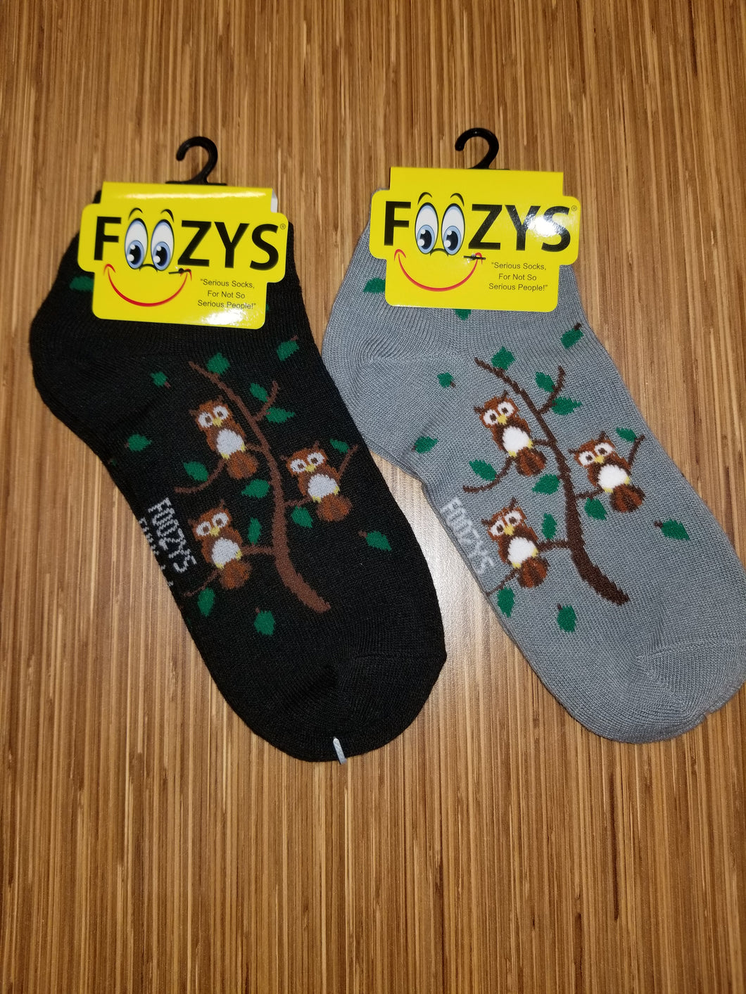 Owl Family No Show Socks