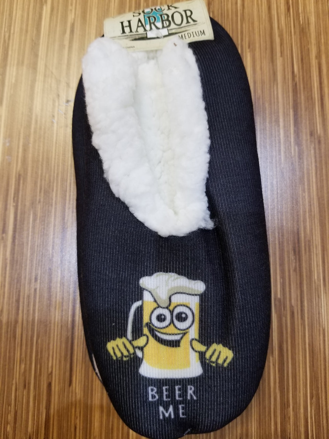 Sock Harbor Slippers - Beer Me
