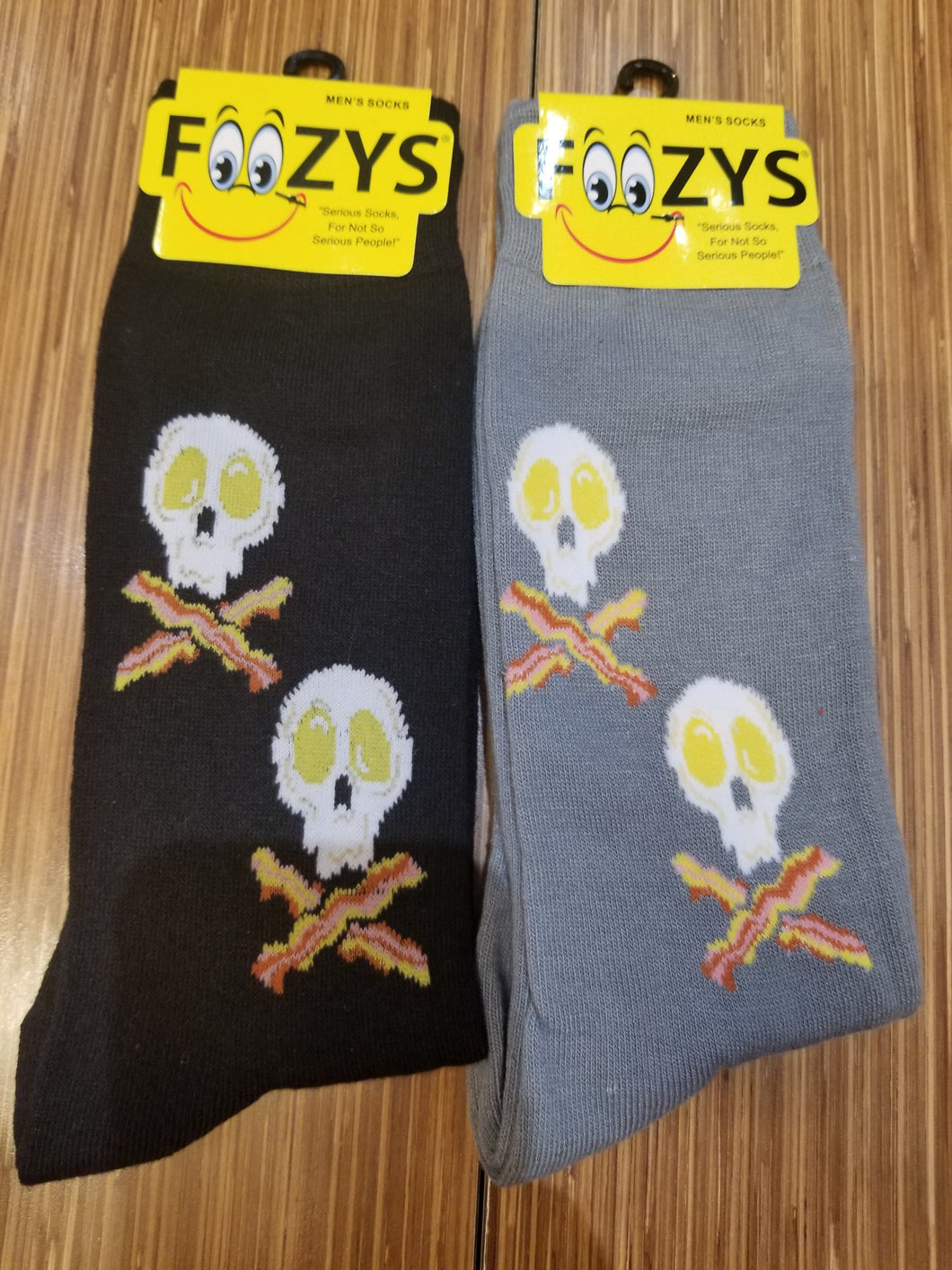Bacon & Egg Skull & Crossbones Socks Men's